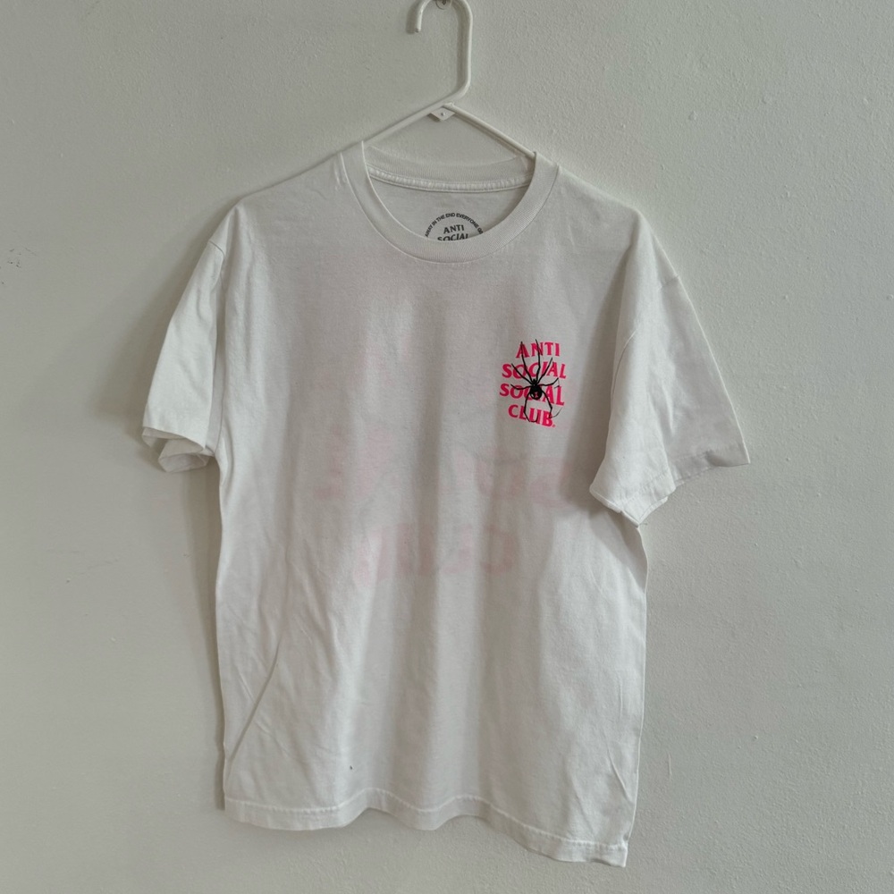 Anti Social Social Club White Tee with Spider Logo